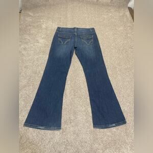 Y2K grunge 2000s indie sleaze Route 66 bootcut jeans sz 11/12 dark wash indigo